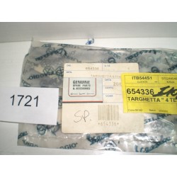 TARGHETTA EMBLEMA ADESIVA...